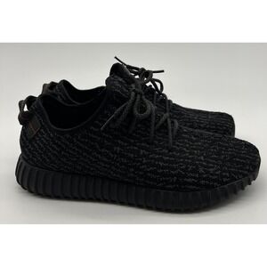 Yeezy Boost 350 Pirate Black (USED) AQ2659 Adidas‎ Mens Size 10